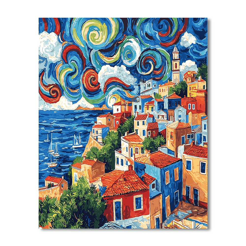 Henri Matisse Inspired Whirlwind Urban Fantasy  Numbered Painting Kits