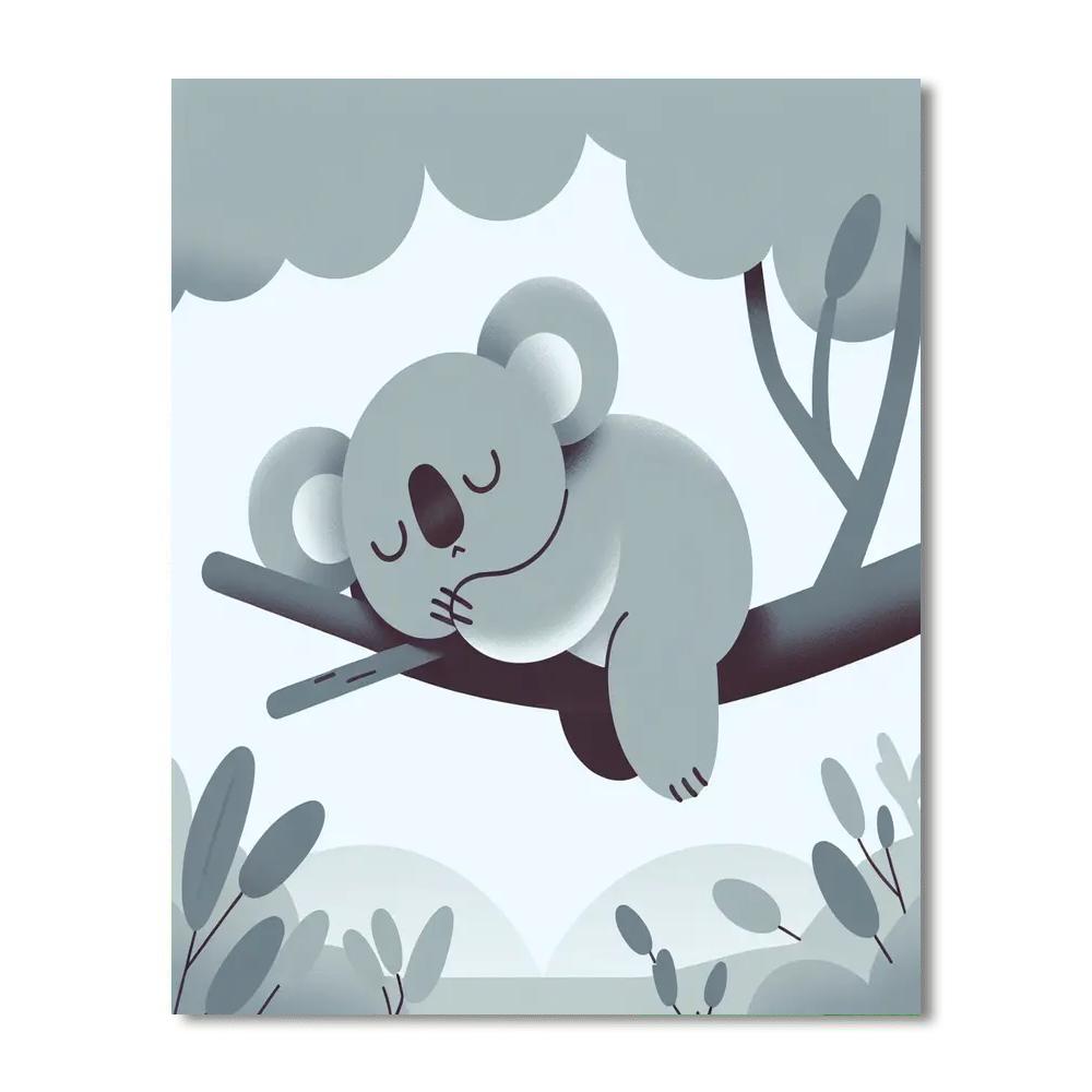 Koala's Cozy Eucalyptus Retreat Paint By Numbers Kits