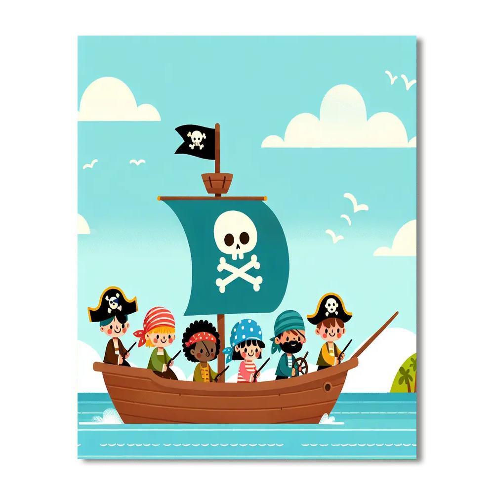 Historic Pirate Quest Paint By Number