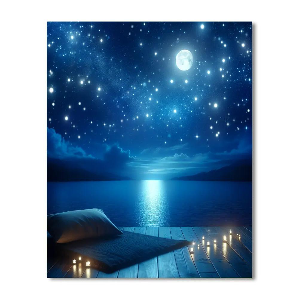 Glimmering Night Painting By Numbers Kit