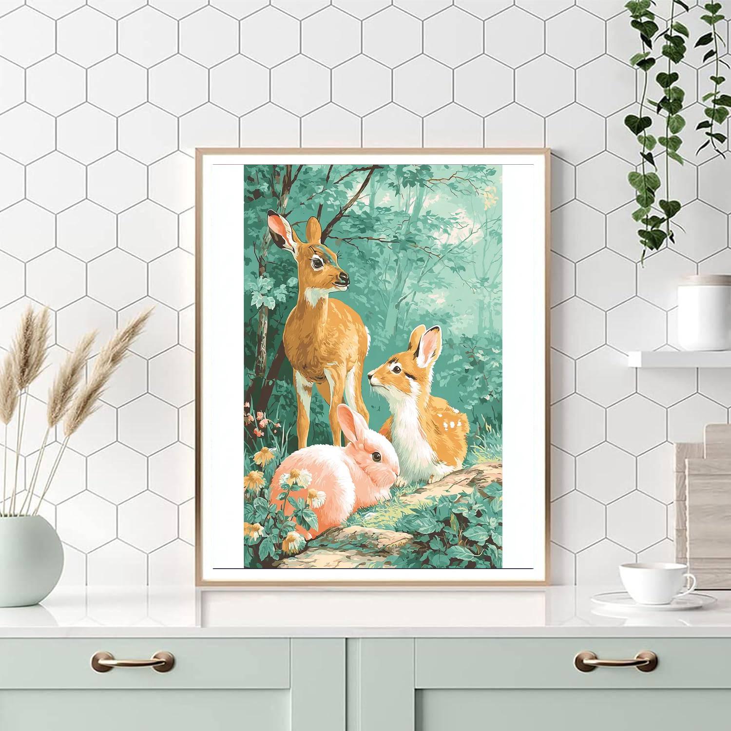 Beatrix Potter Inspired Serene Animal Friends  Paint By Number