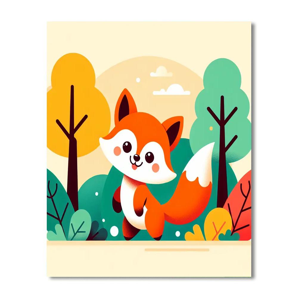 Fun Fox DIY Paint By Numbers