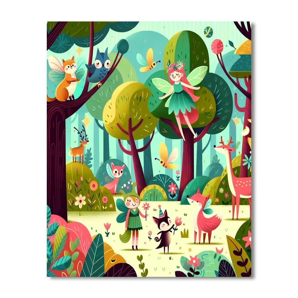 Fairytale Forest Discovery Numbered Painting Kits