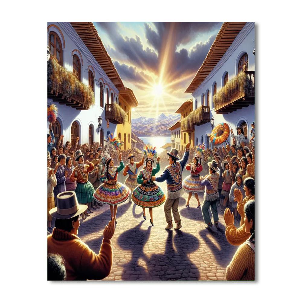 Dia De La Candelaria - Puno, Peru Numbered Painting Kits