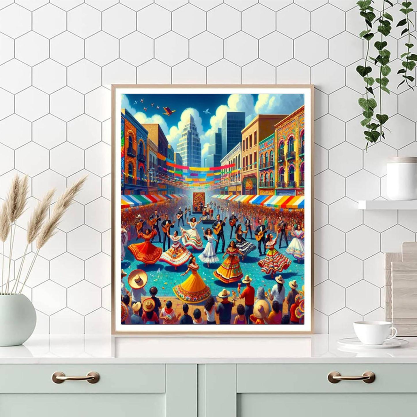 Santiago A Mil - Chile Painting By Numbers Kit