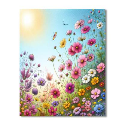 Sunny Meadow Days Paint By Numbers Kits