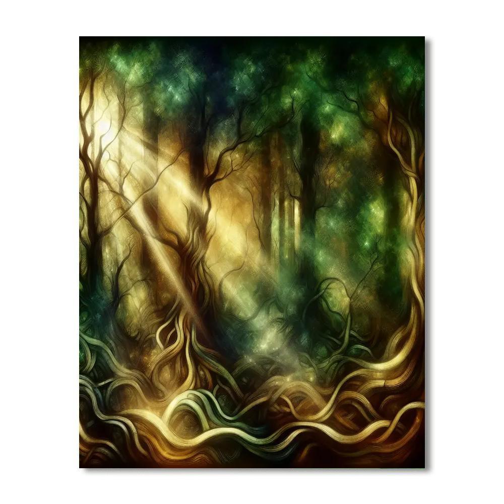 Tangled Forest Mystery Paint By Numbers