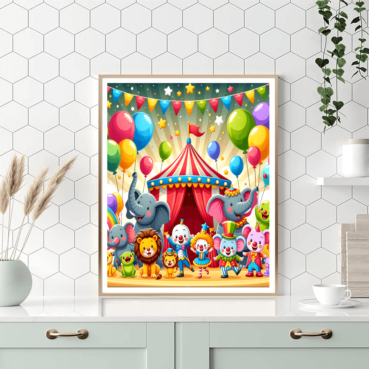 Friendly Circus Animals Paint By Numbers Kits