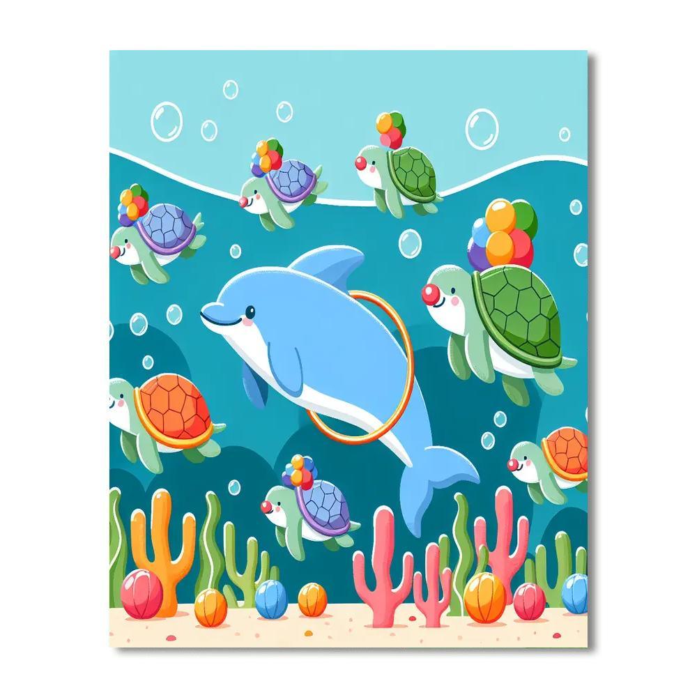 Underwater Carnival DIY Paint By Numbers