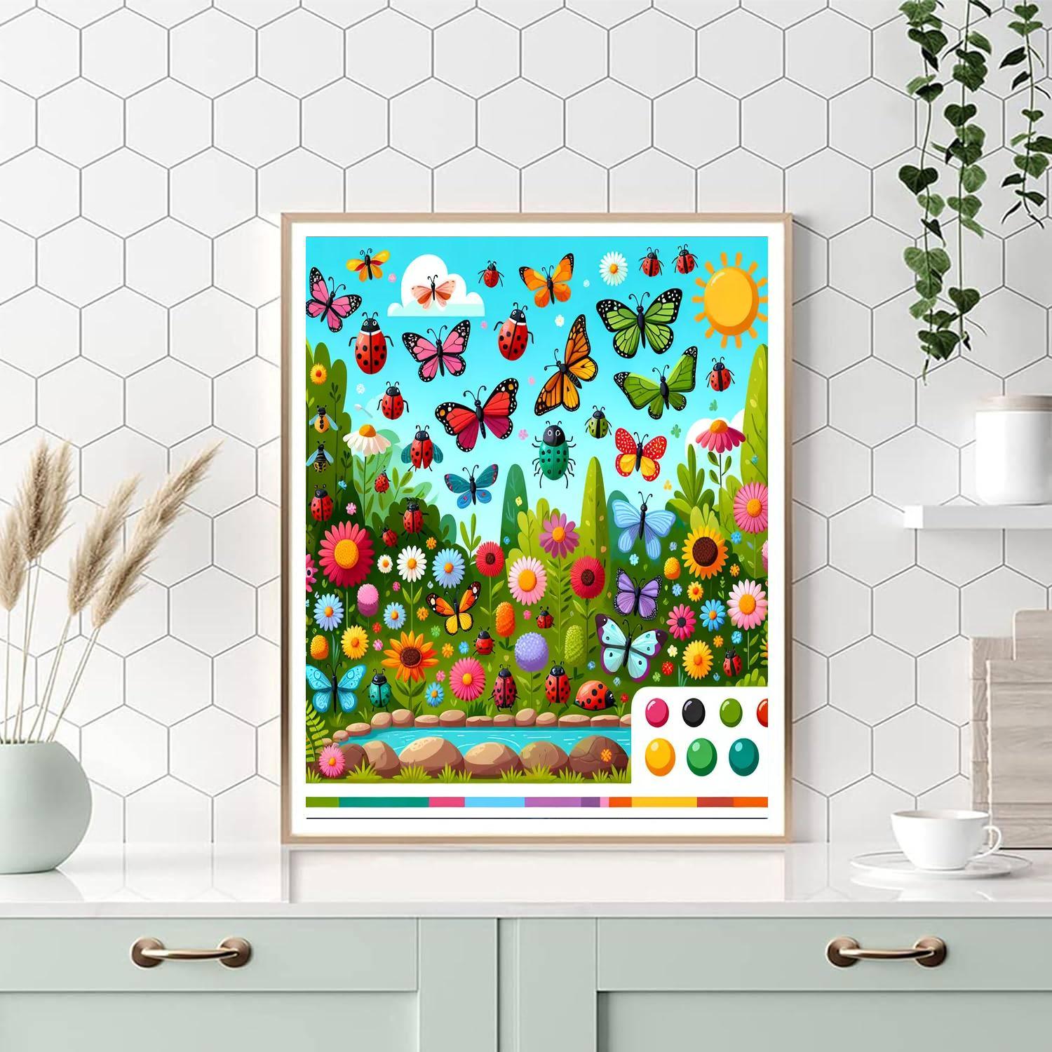 Insect Adventure Painting Number Kit