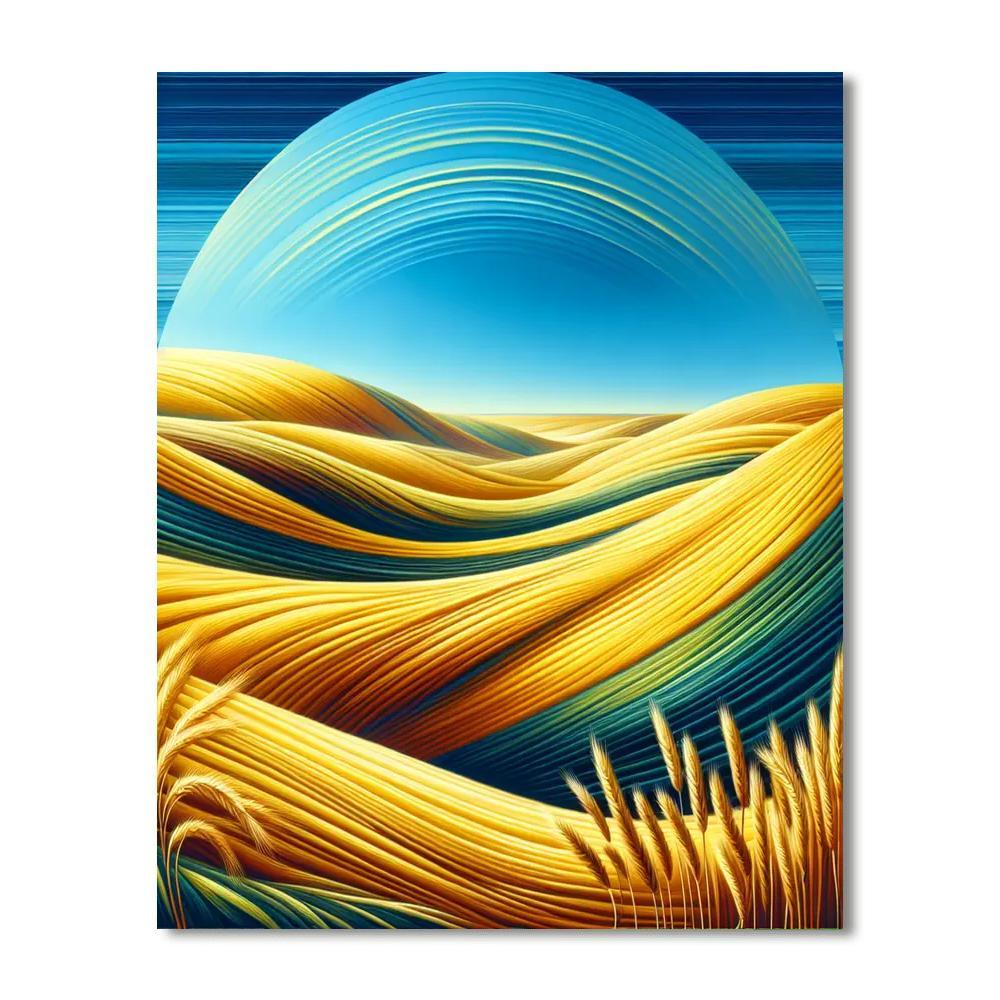 Golden Fields Of Grain DIY Paint By Numbers