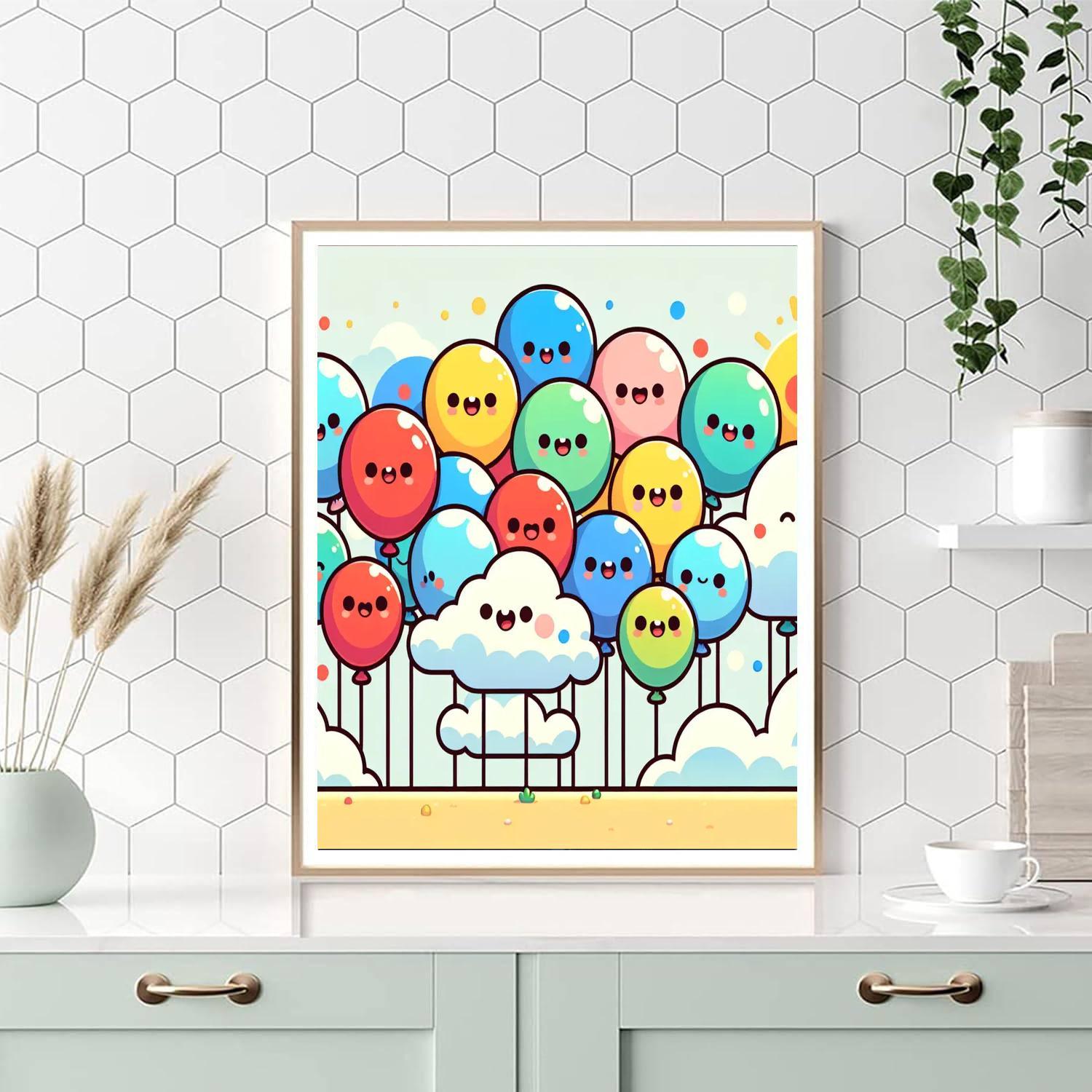Sunny Balloon Fiesta Paint By Number