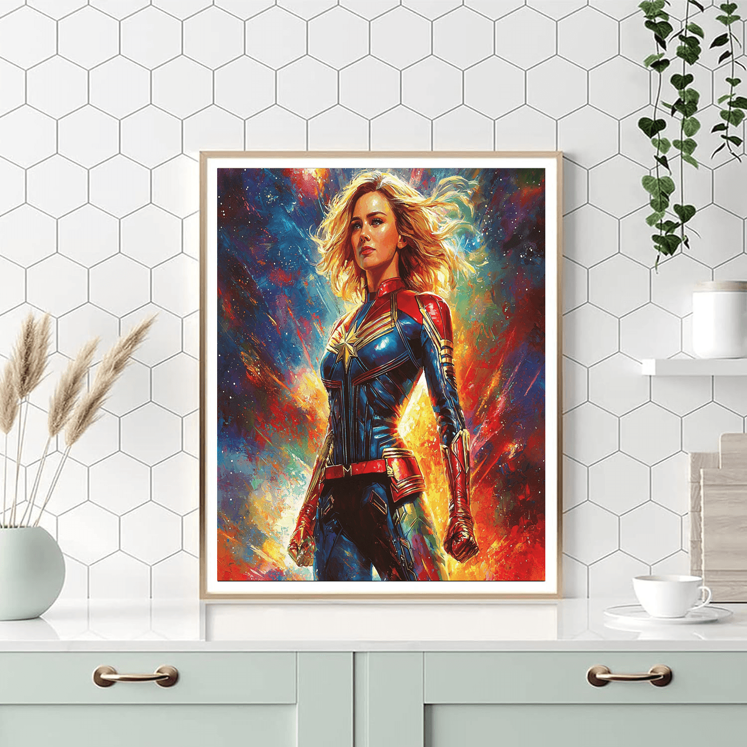 Brie Larson: Embracing The Power Of Captain Marvel Paint By Color
