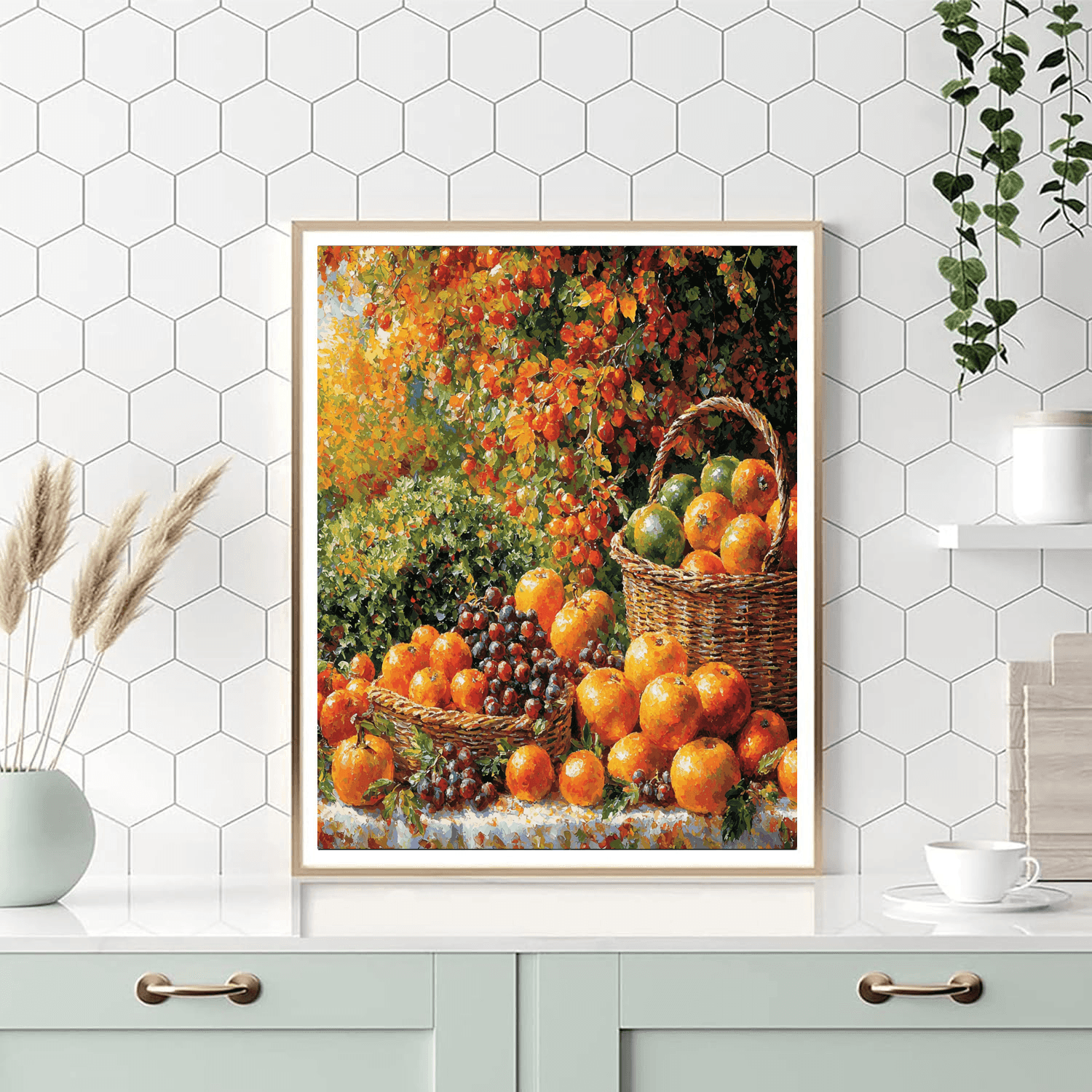 Claude Monet Inspired Rustic Harvest Bounty  Paint By Numbers Kits