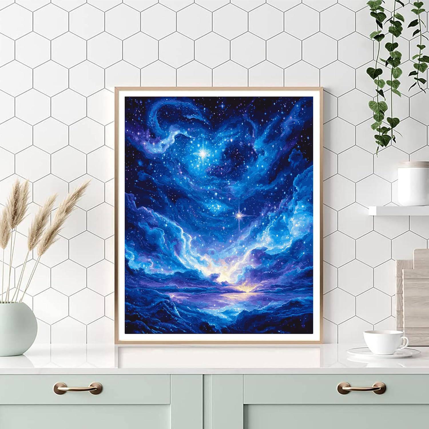 Leonardo Da Vinci Inspired Echoes Of Celestial Whispers  DIY Paint By Numbers