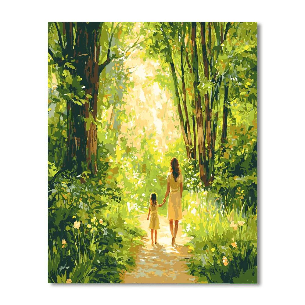 Hand In Hand On The Trail Paint By Number