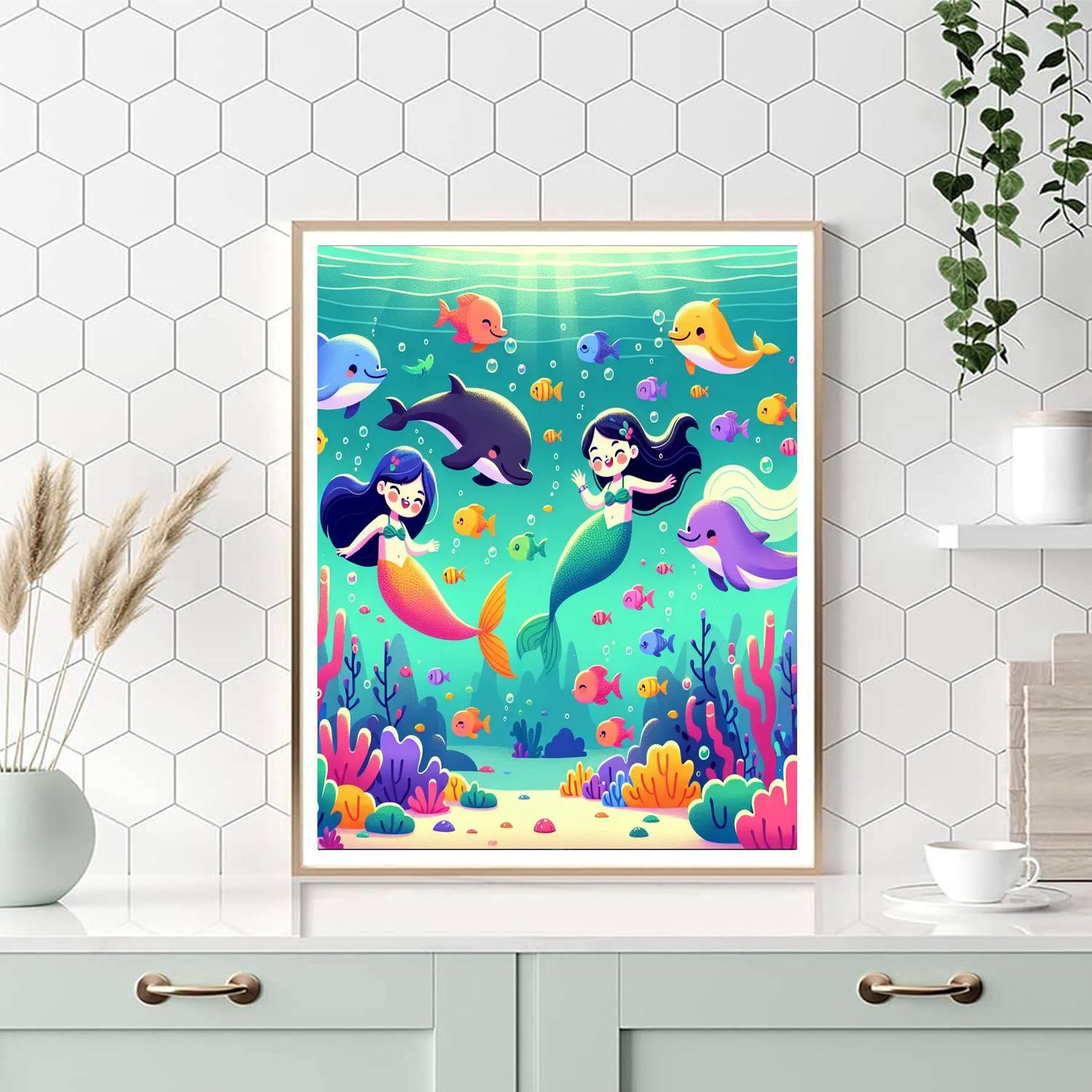 Gorgeous Ocean Adventures Paint By Numbers Art
