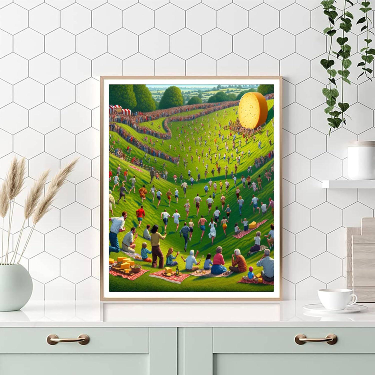 Cooper’s Hill Cheese-rolling Festival - England Paint By Numbers Kits