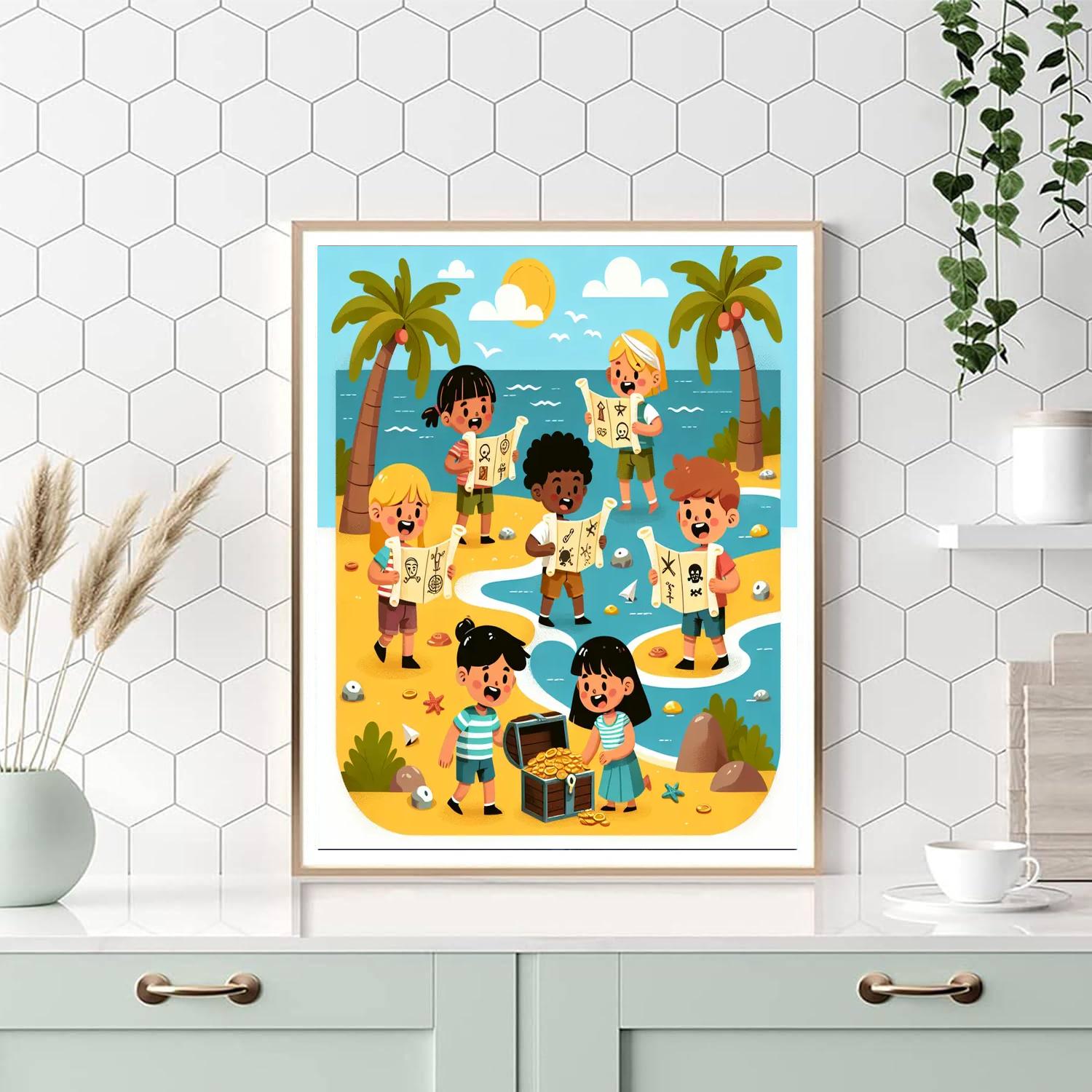 Coastal Treasure Hunt Paint By Number