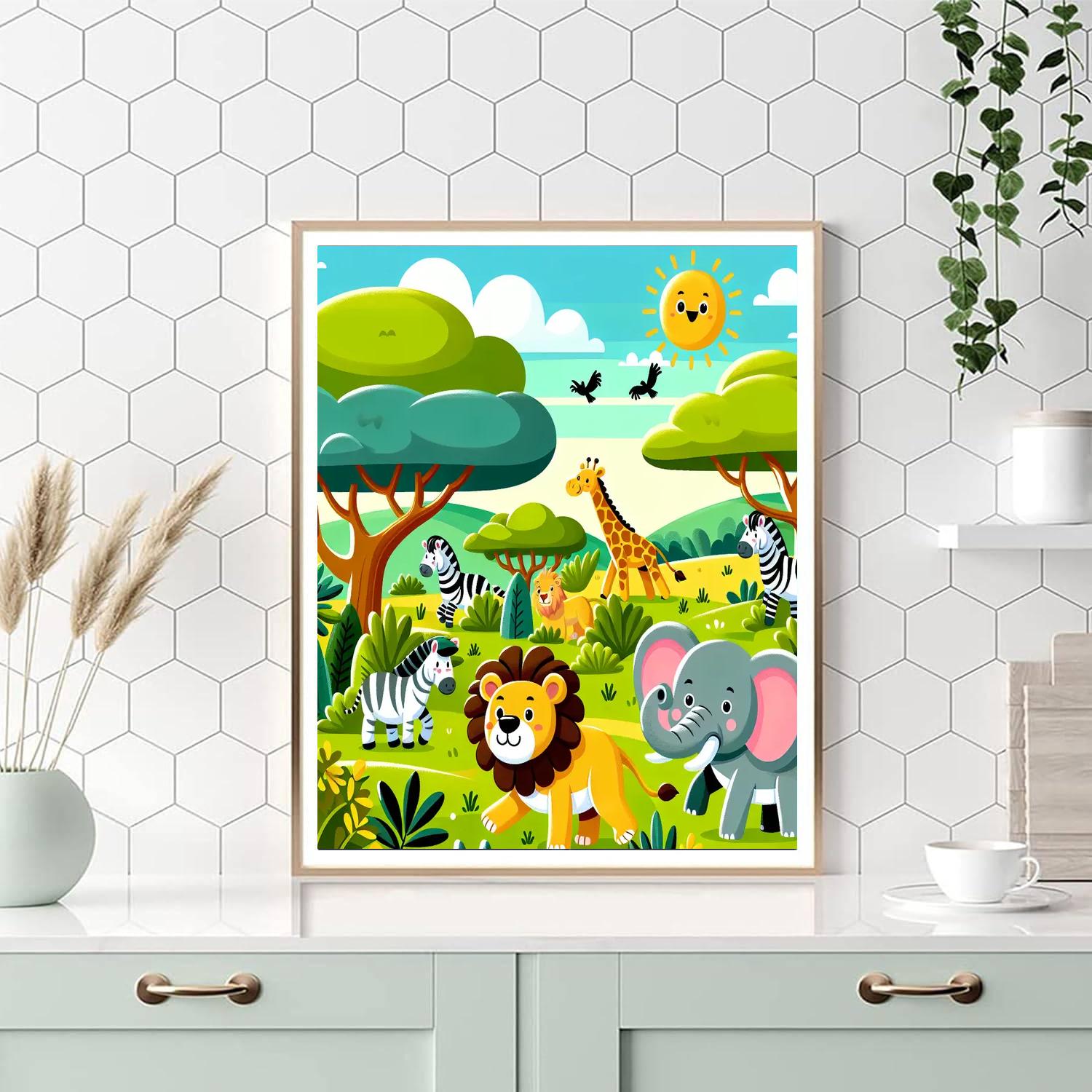 Wild Safari Exploration Paint By Color