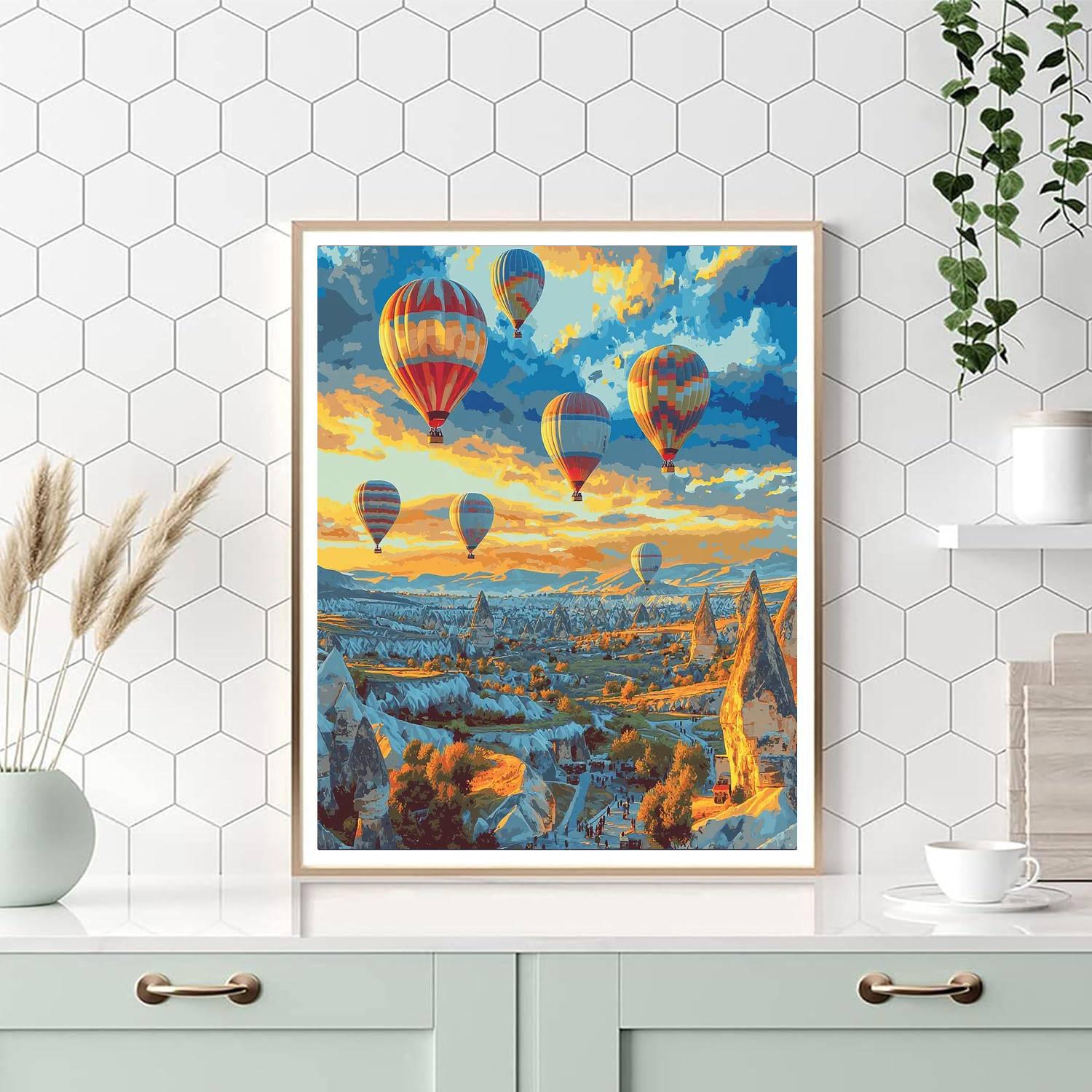 Capadoccia Hot Air Balloon Ride - Cappadocia Paint By Color