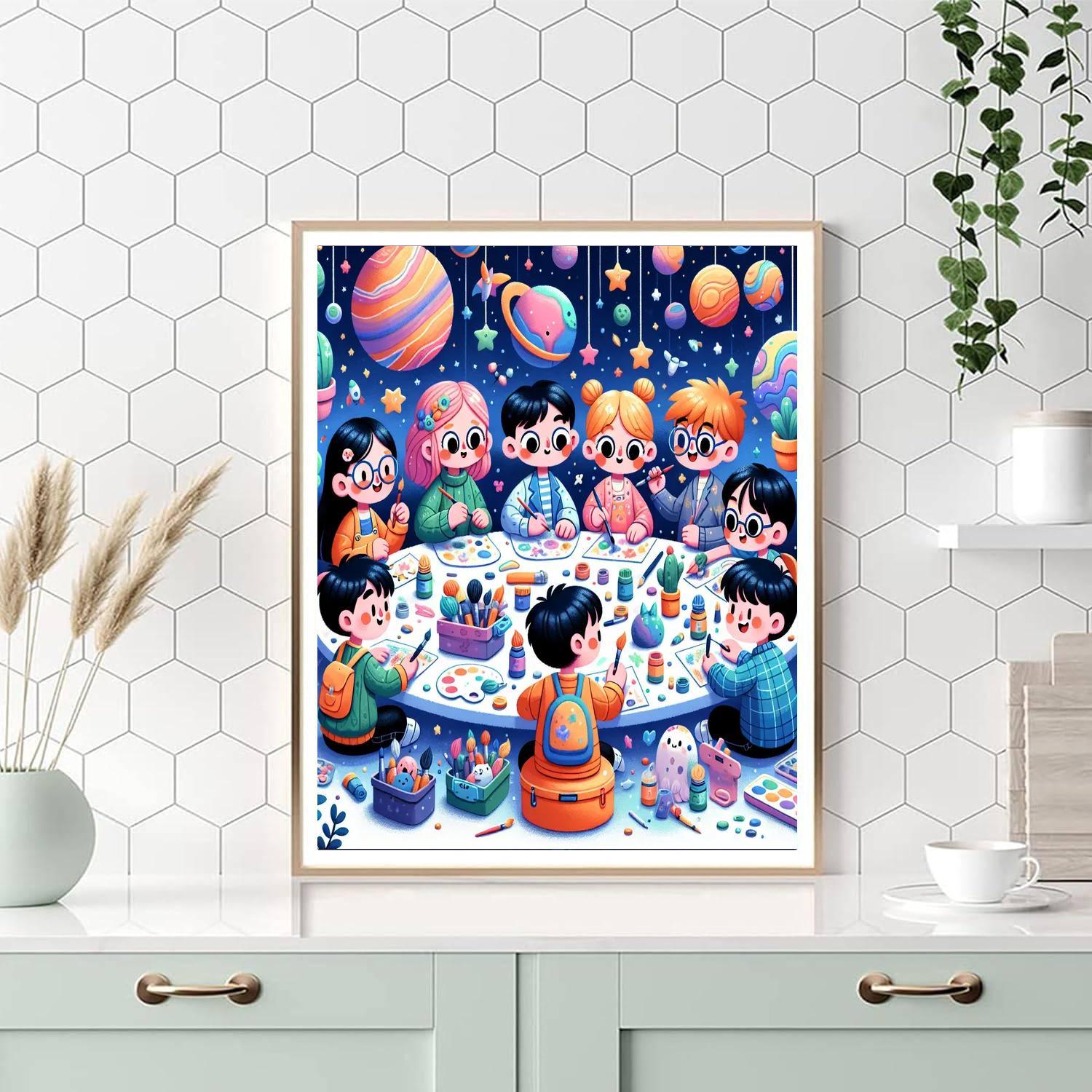 Galaxy Art Camp Painting Number Kit