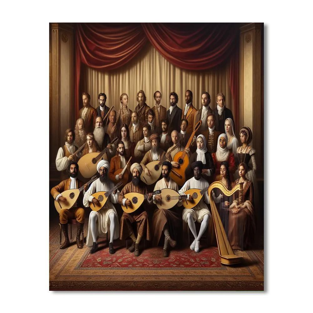 Renaissance Music Ensemble Paint By Numbers Art