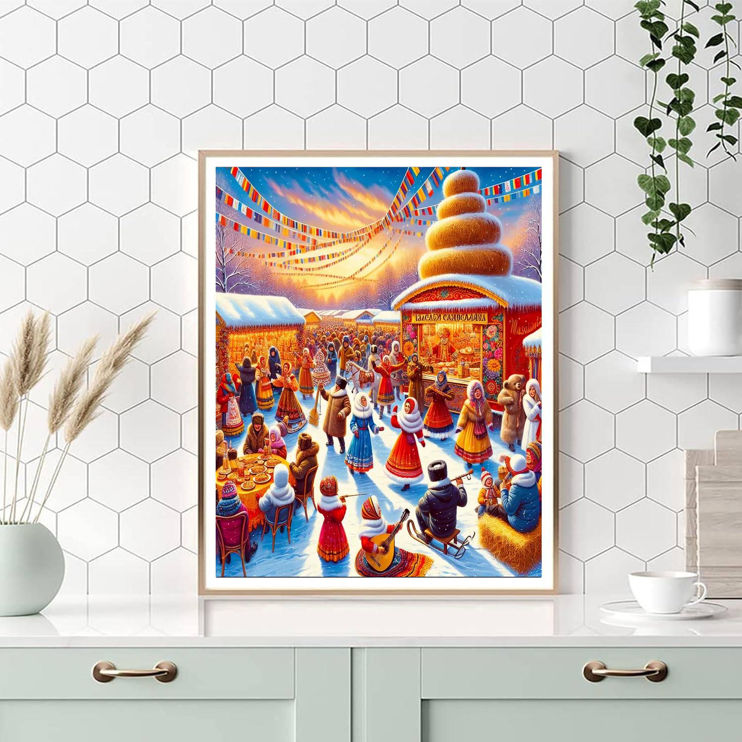 Maslenitsa Pancake Festival - Moscow, Russia Paint By Numbers