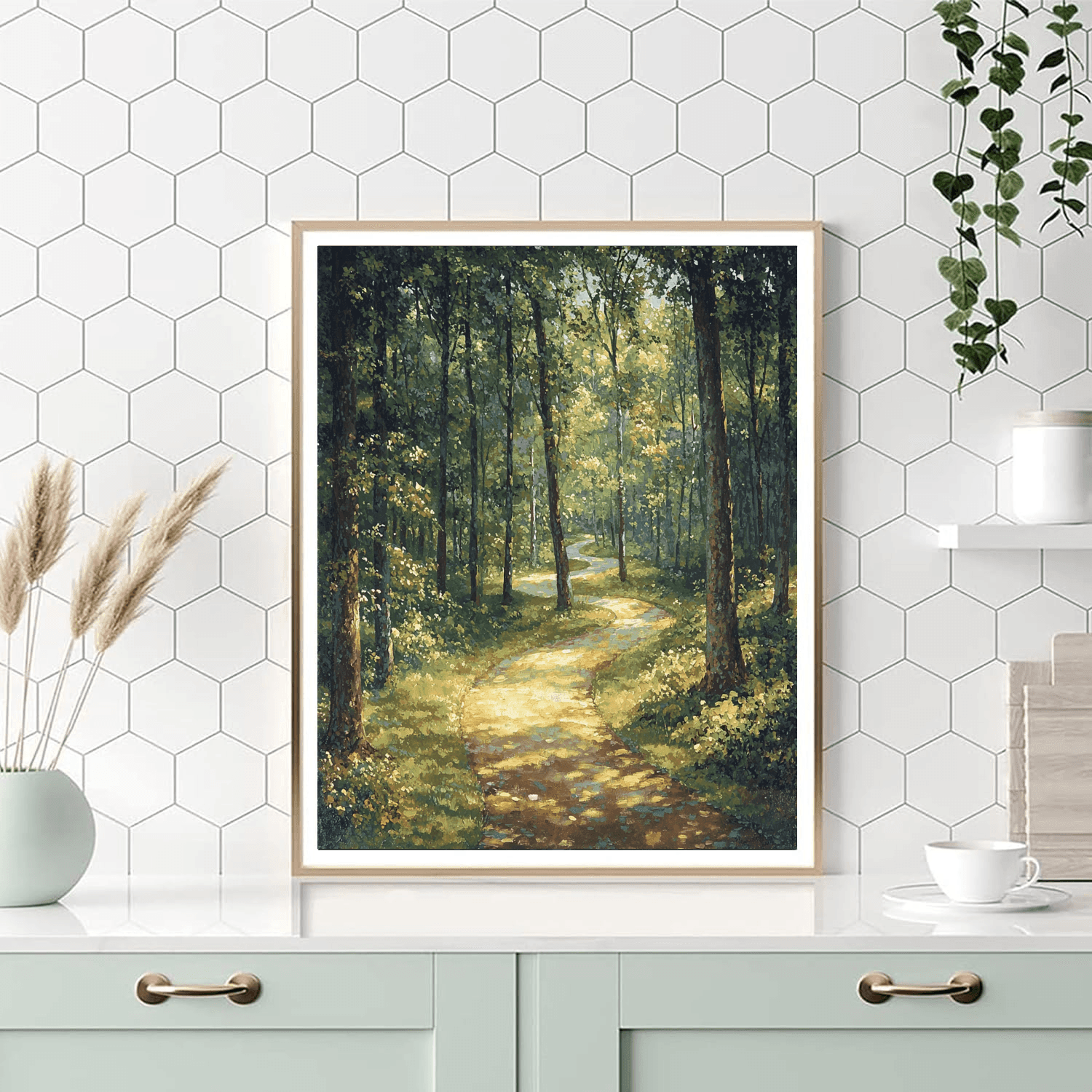 John Constable Inspired Whispering Forest Path  Painting By Numbers Kit