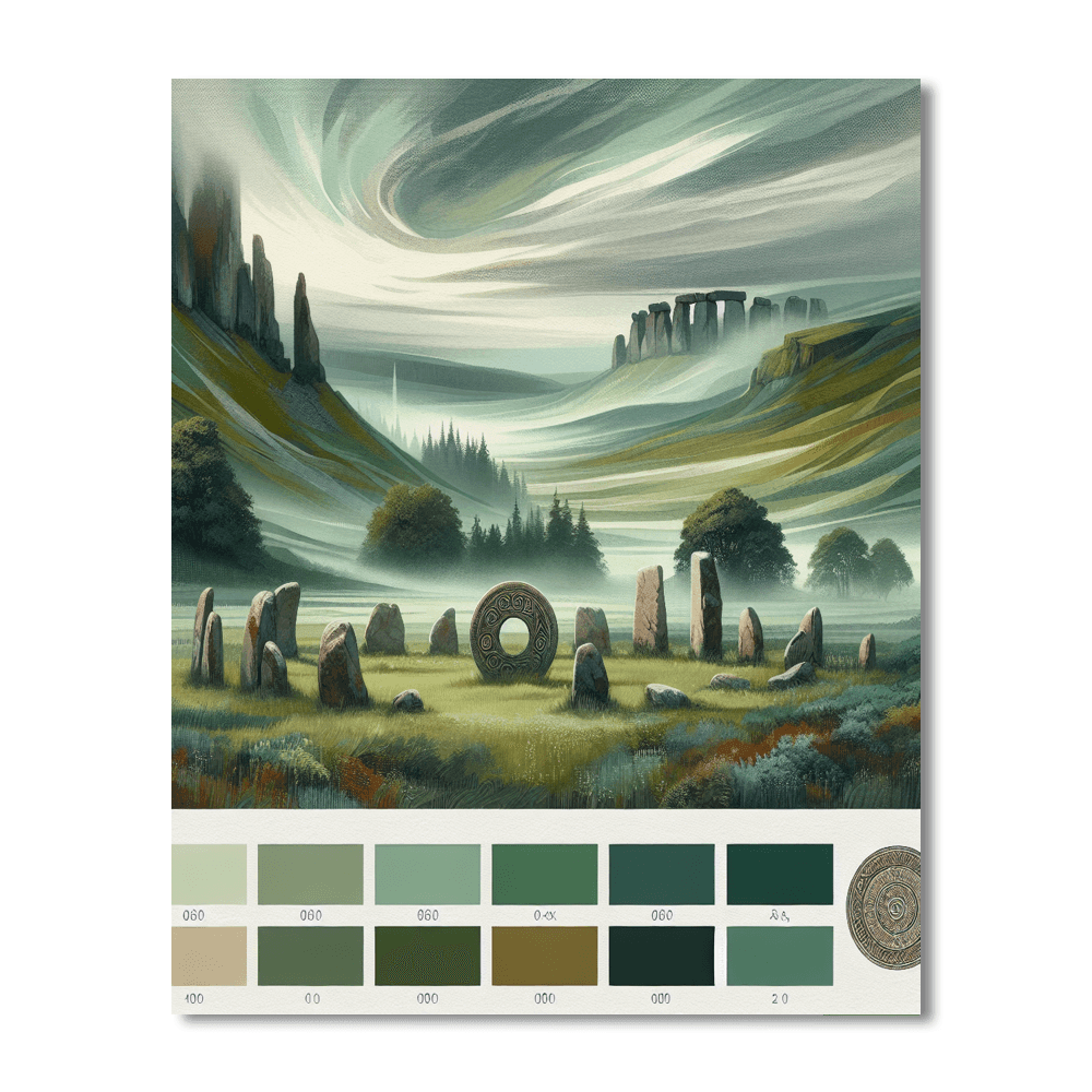 Celtic Dawn Paint By Numbers Art