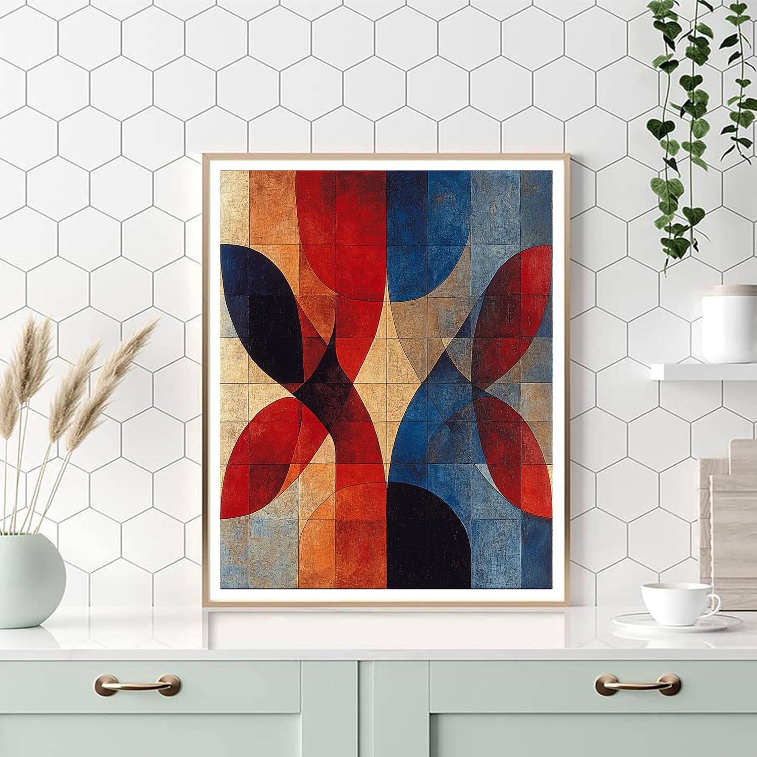Paul Klee Inspired Harmonious Symphony Of Shapes  DIY Paint By Numbers