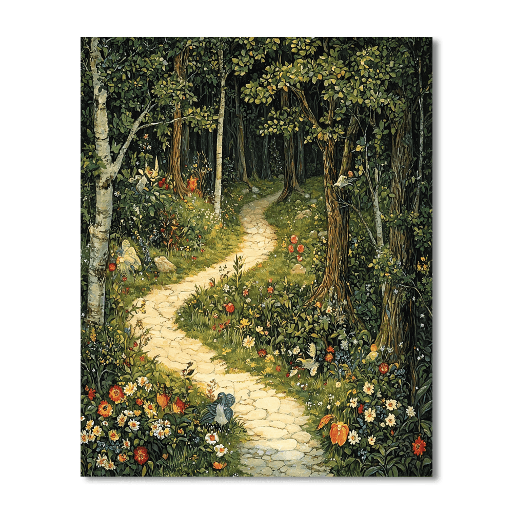 Arthur Rackham Inspired Enchanted Wilderness  Paint By Numbers Art