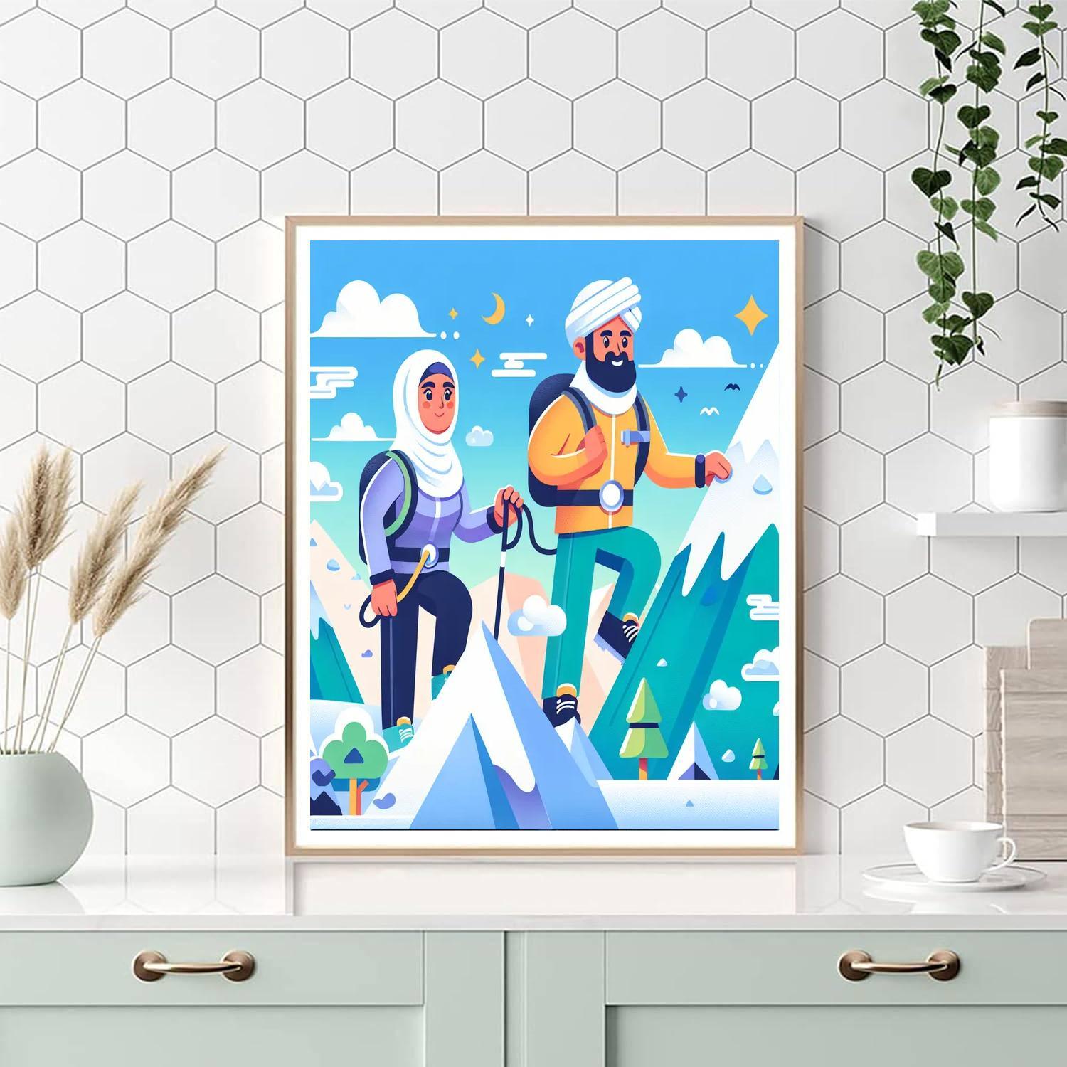 Mountain Climber's Quest Paint By Number