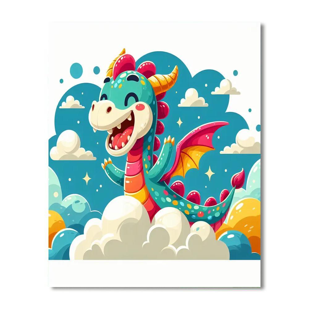 Jolly Dragon Painting By Numbers Kit