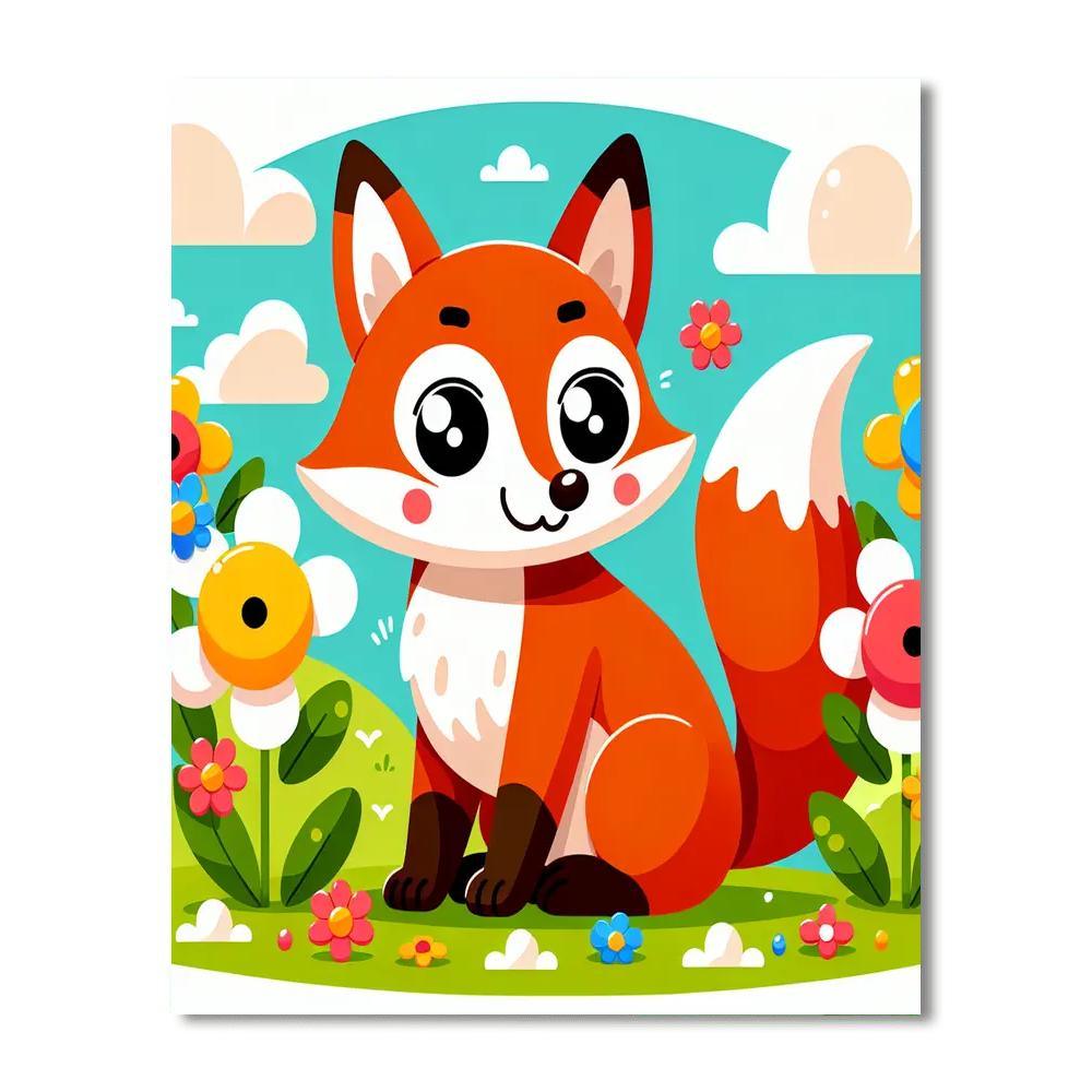 Curious Fox Adventure Paint By Number