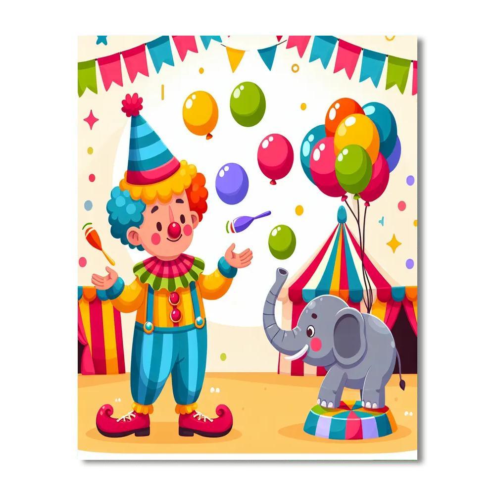 Circus Extravaganza Fun Paint By Numbers Kits
