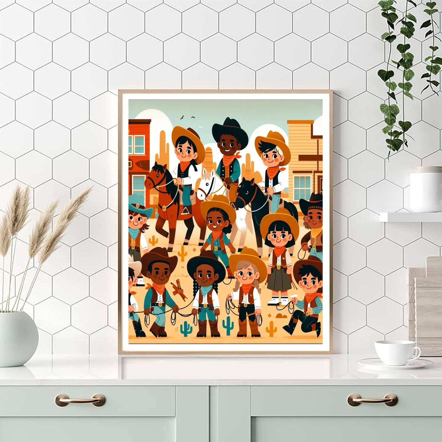 Wild West Frontier Days Paint By Numbers Art