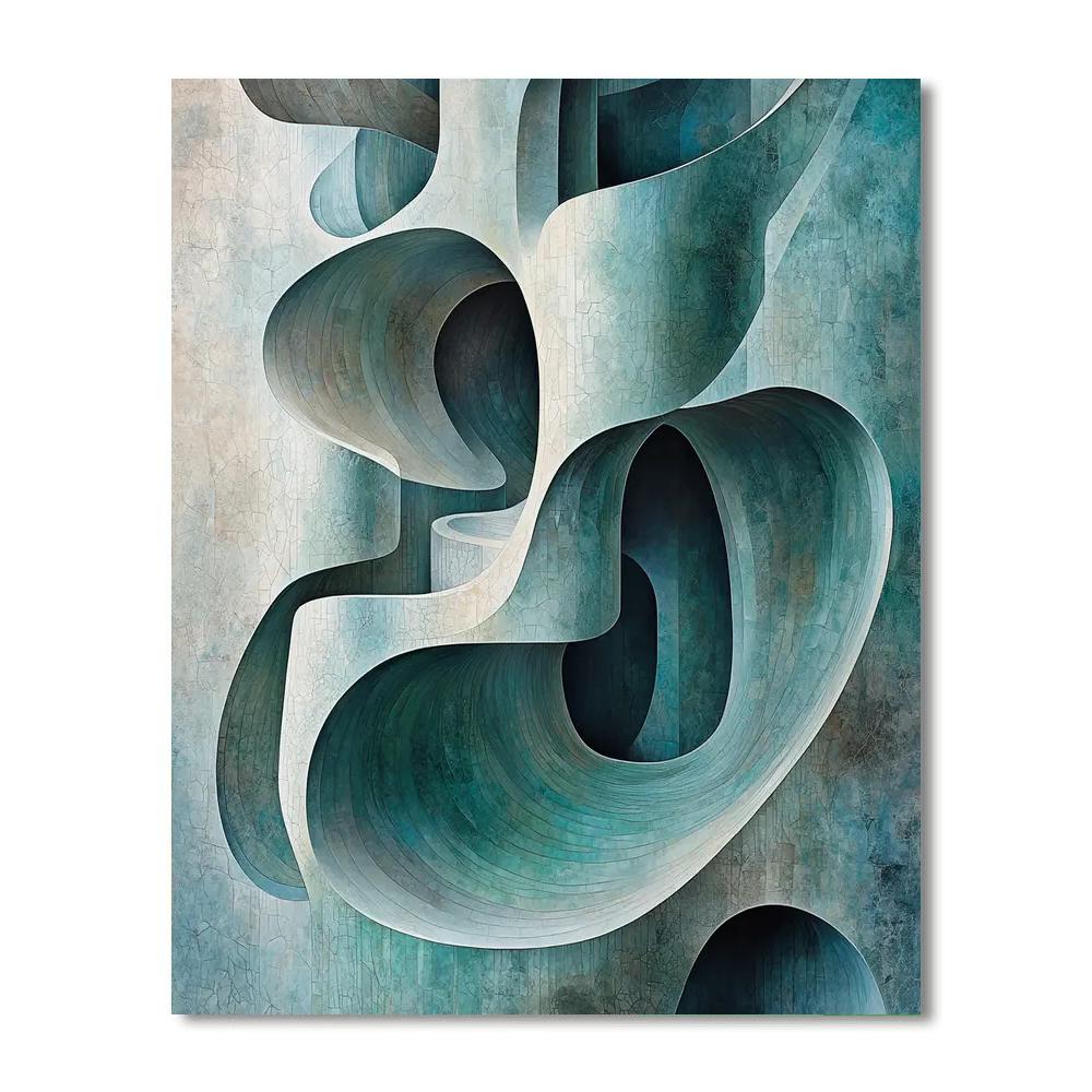 Michelangelo Inspired Serene Tranquility Of Nature  Paint By Color