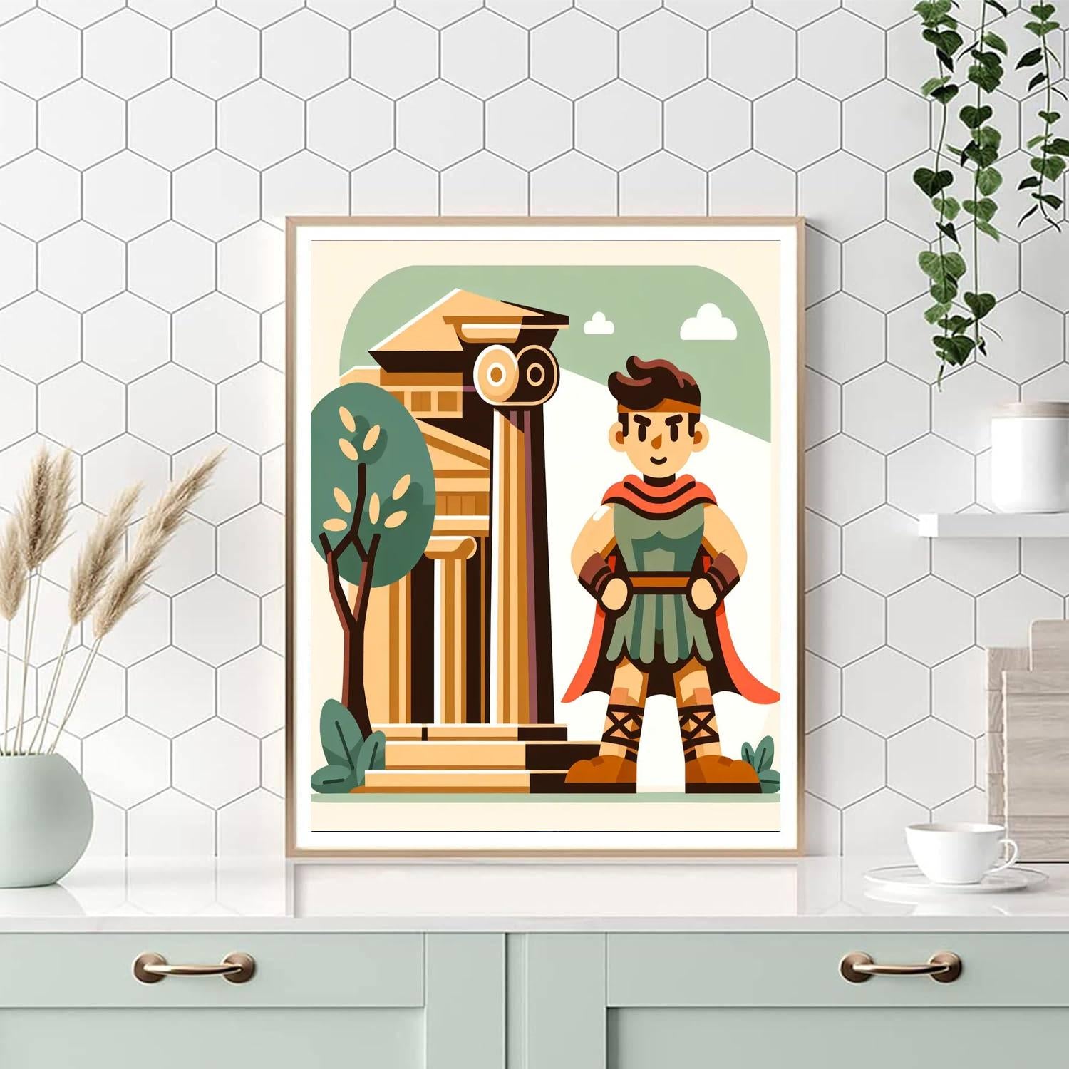 Ancient Greek Odyssey Painting Number Kit