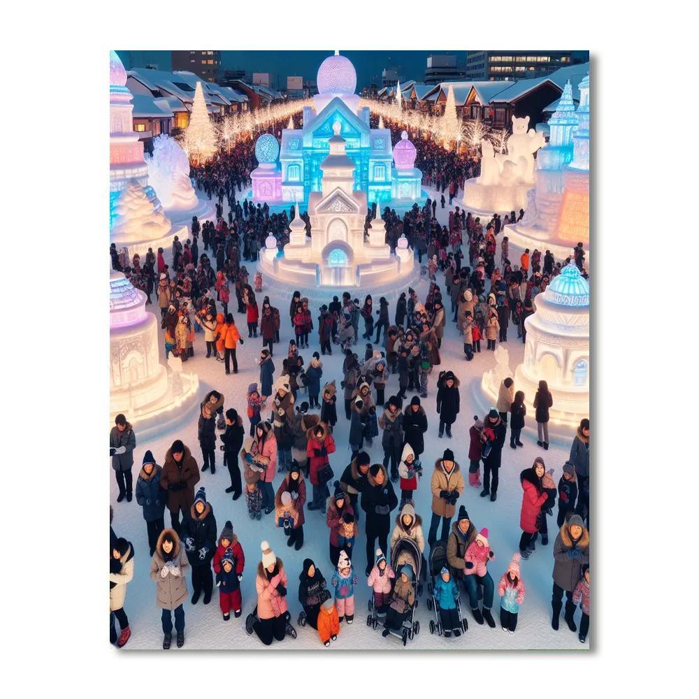 Snow Festival Paint By Color