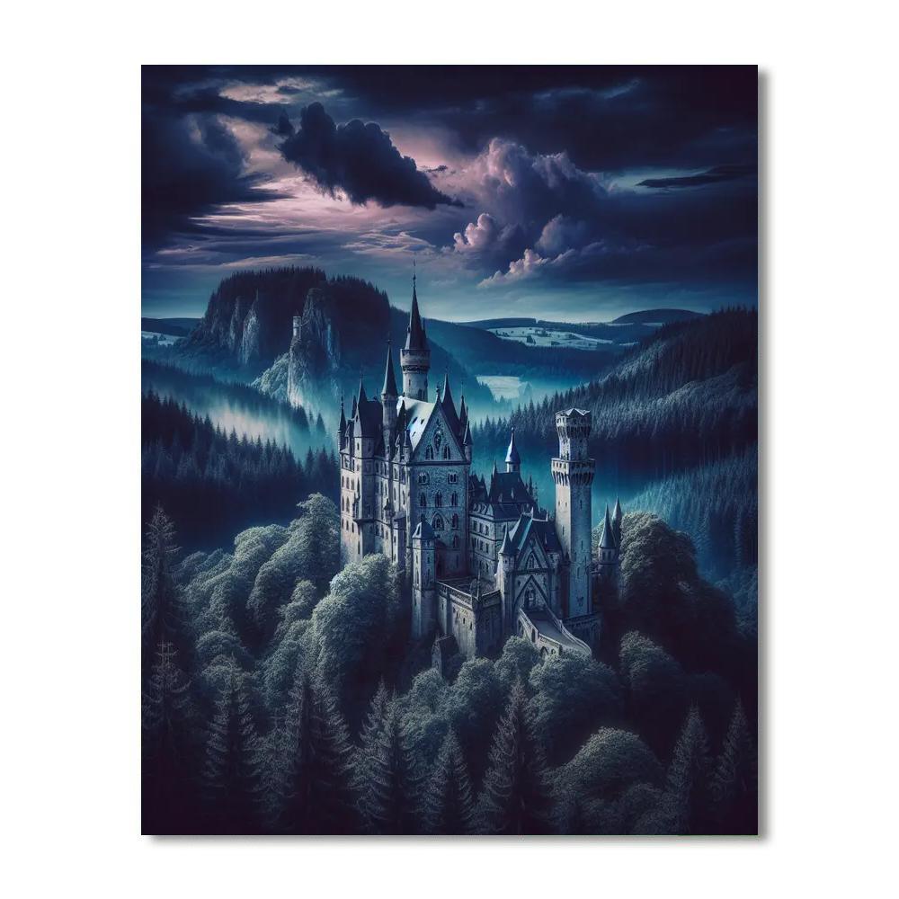 Gothic Fantasy Castle Paint By Numbers Art