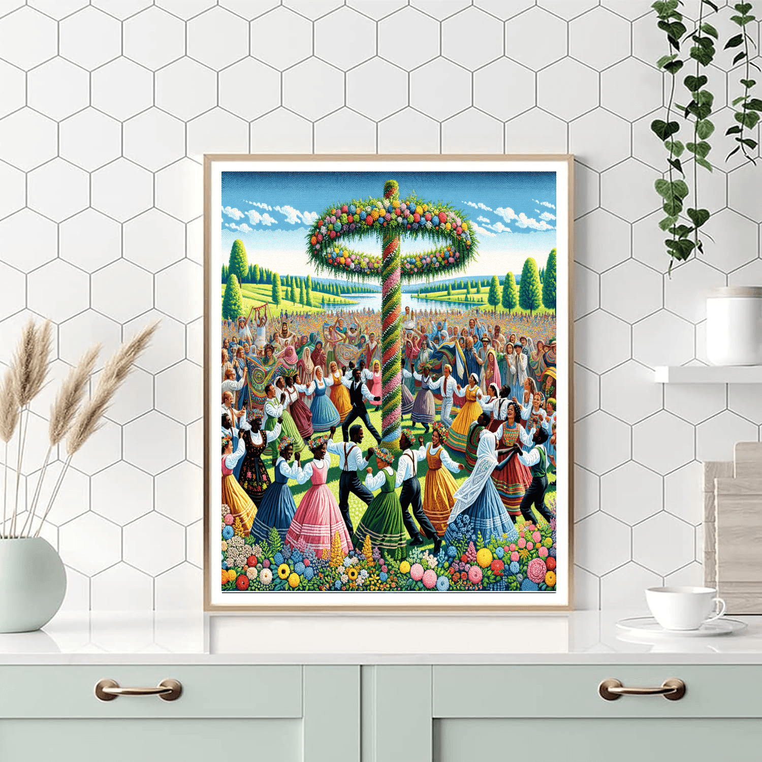 Midsummer Festival - Stockholm DIY Paint By Numbers