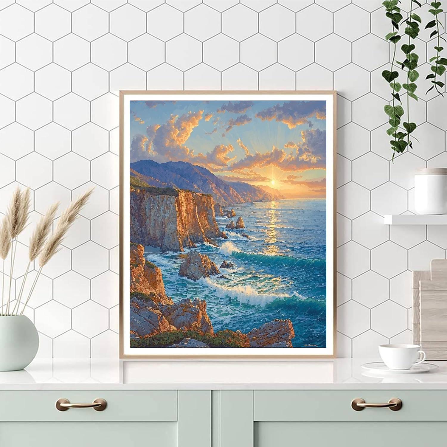 The Big Sur Coastline Painting Number Kit