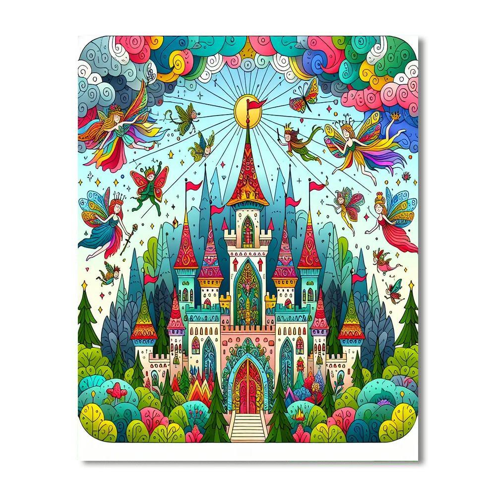 Exploring The Magical Kingdom Painting By Numbers Kit
