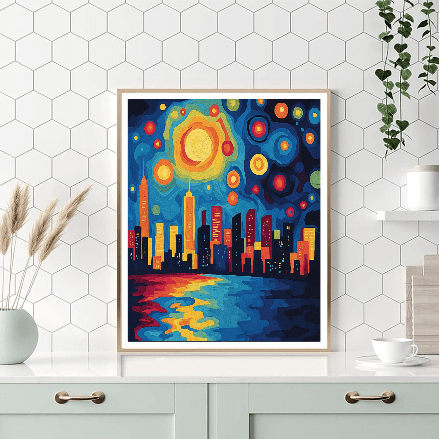 Henri Matisse Inspired Melodic City Nights  Paint By Numbers Art