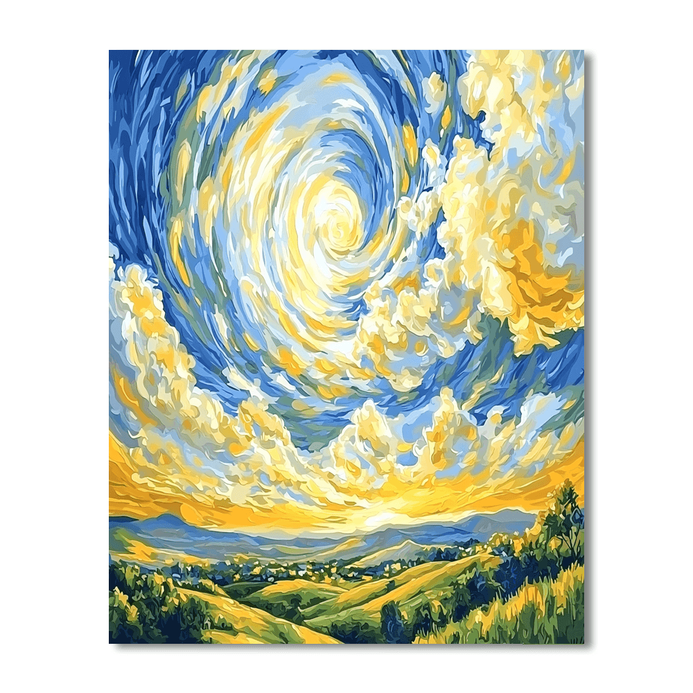 Vincent Van Gogh Inspired Ethereal Summer Sky  Paint By Numbers Kits