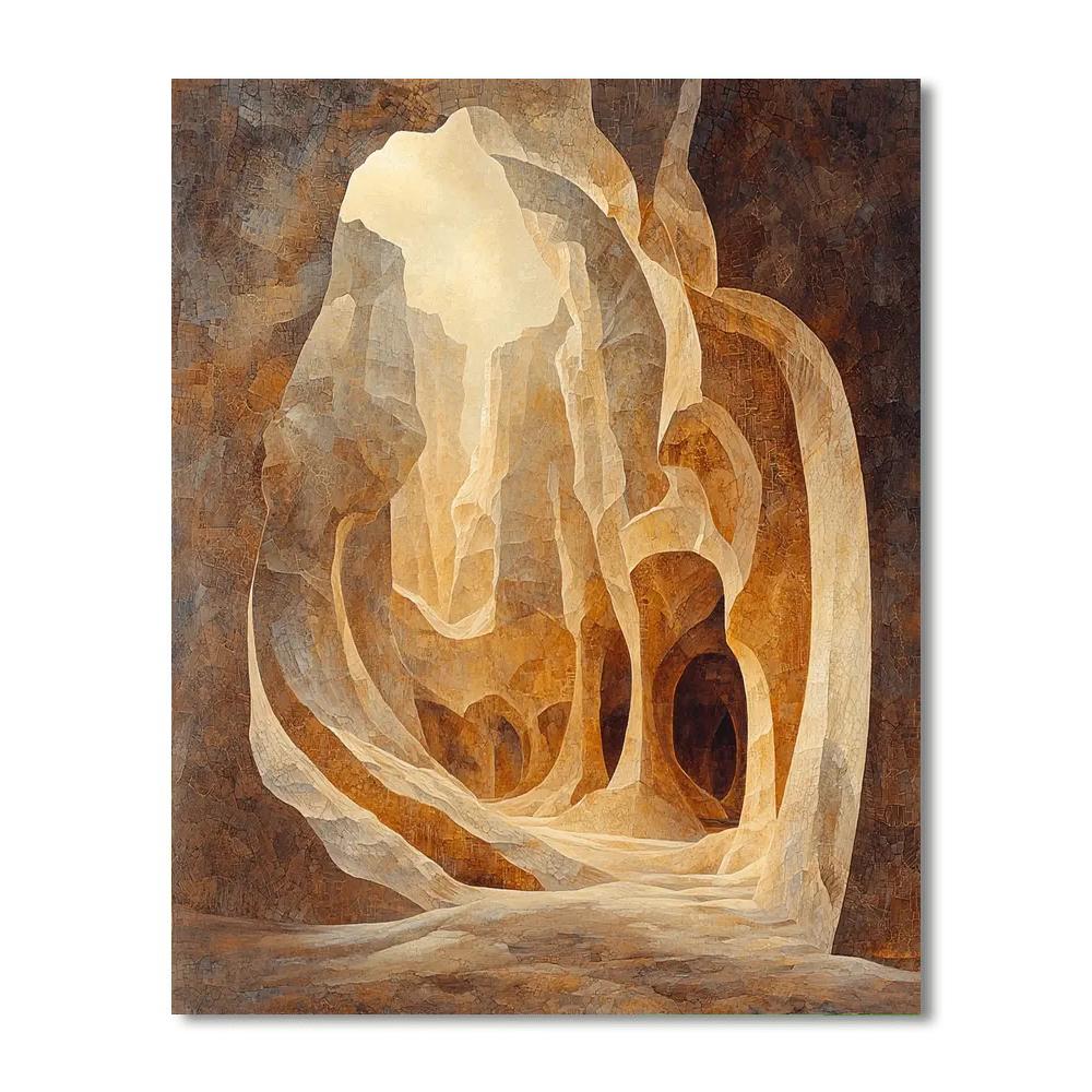 Michelangelo Inspired Mystical Caverns Of Nature  Paint By Color