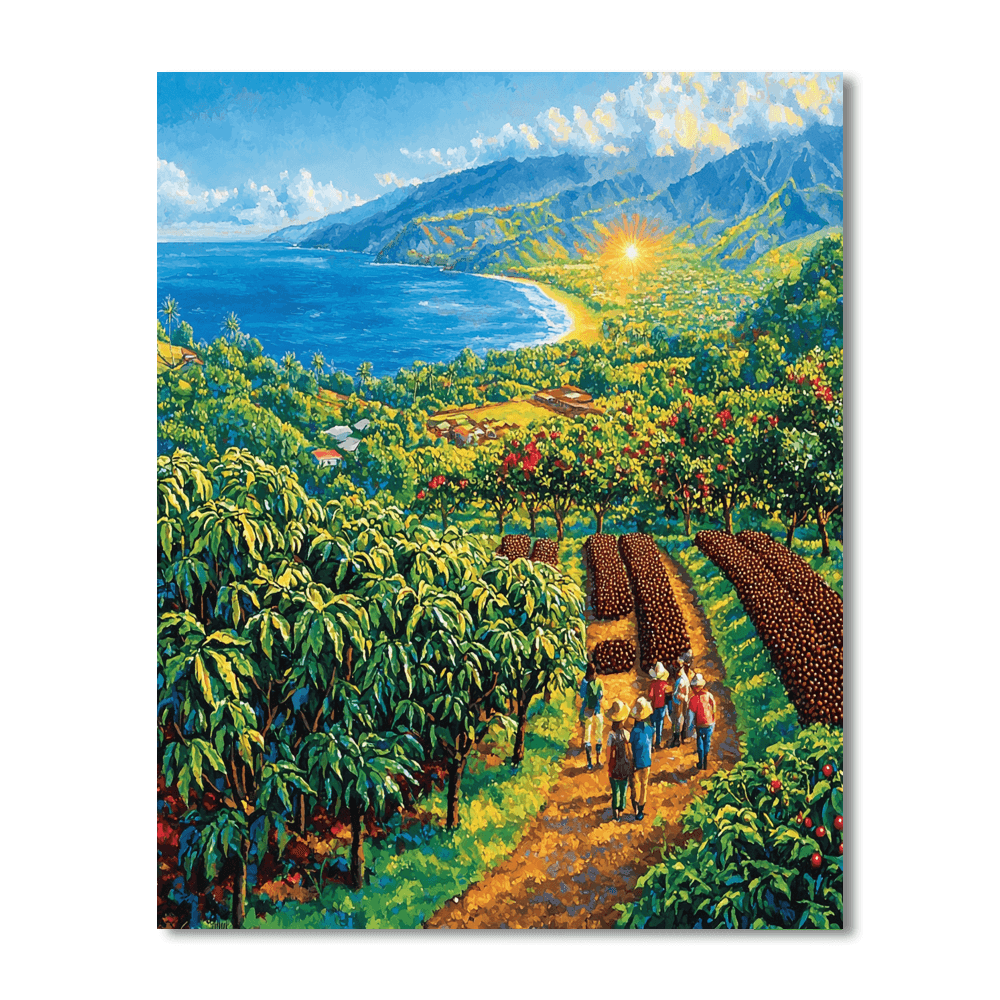 Kona Coffee Farm Paint By Numbers