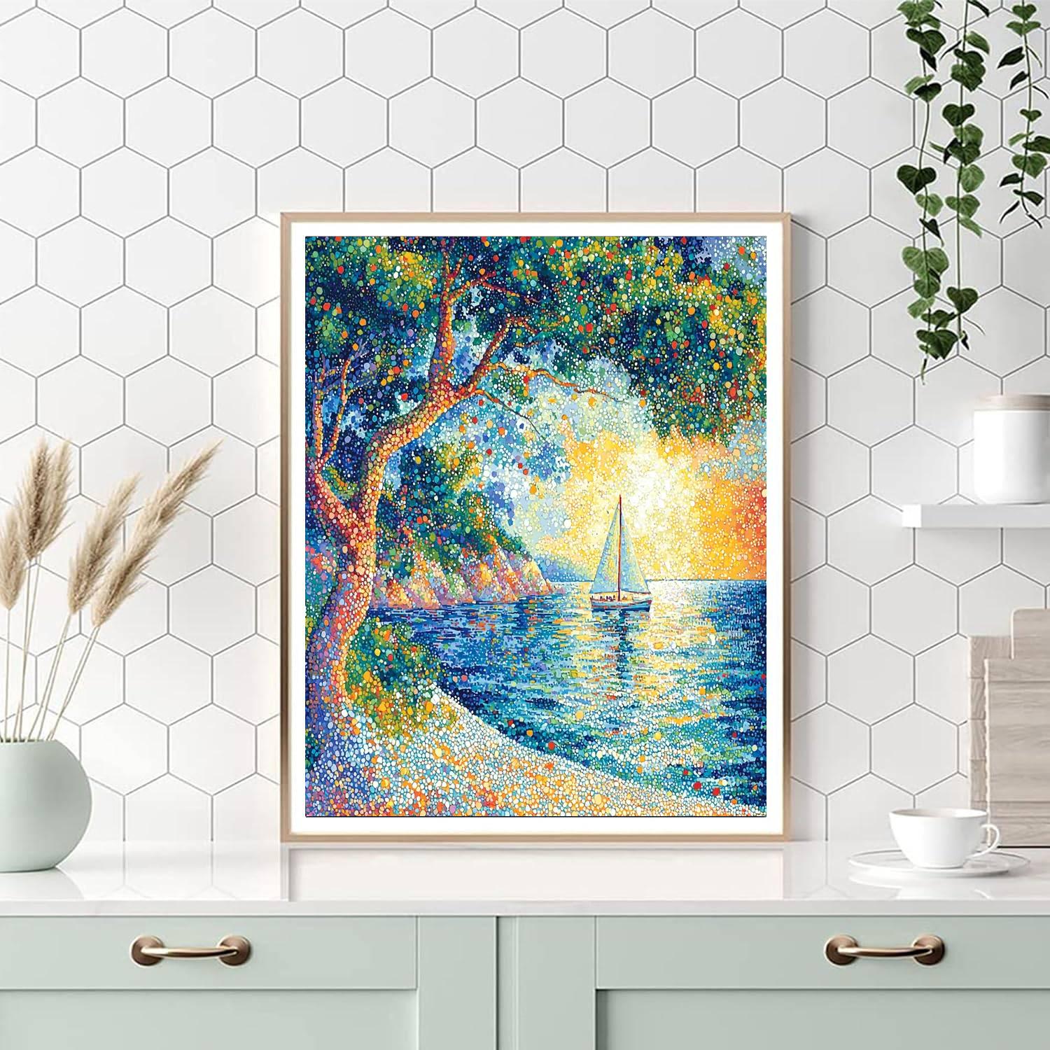 Georges Seurat Inspired Dreamscapes Of Light  Numbered Painting Kits