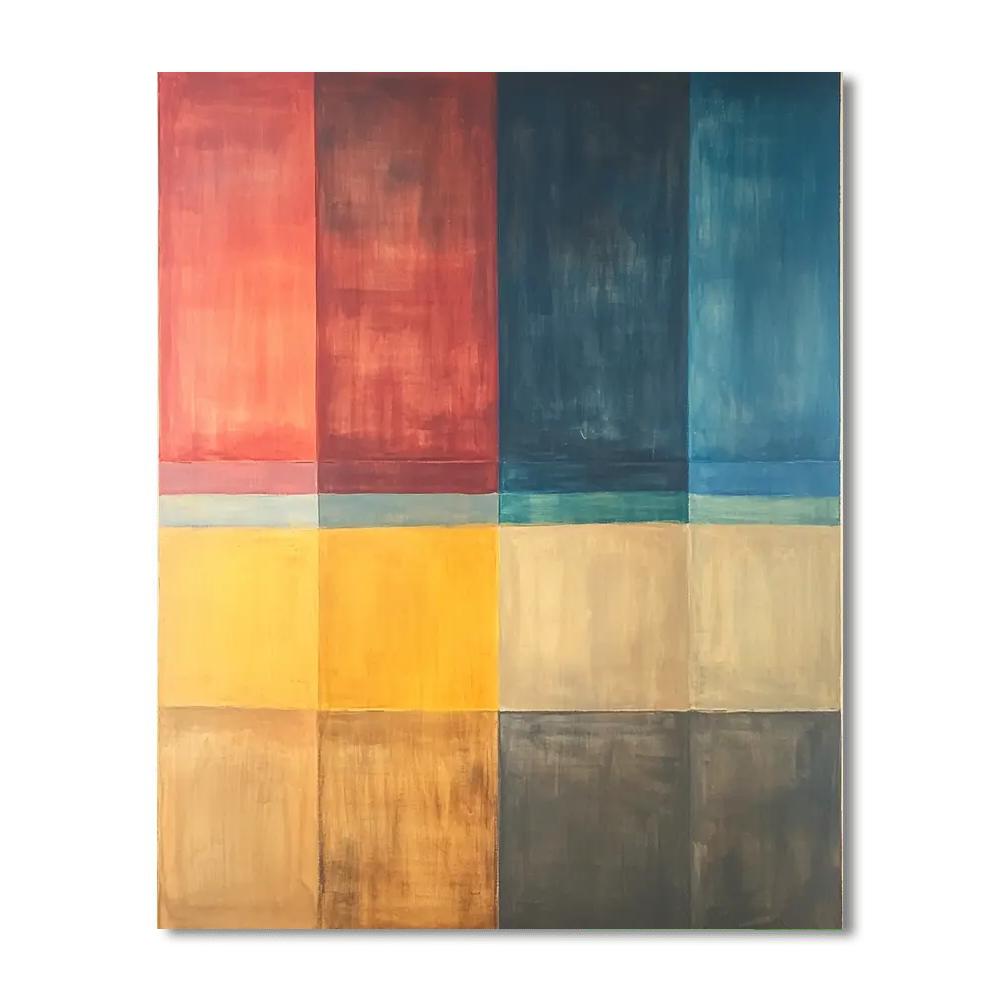 Mark Rothko Inspired Elemental Essence  DIY Paint By Numbers